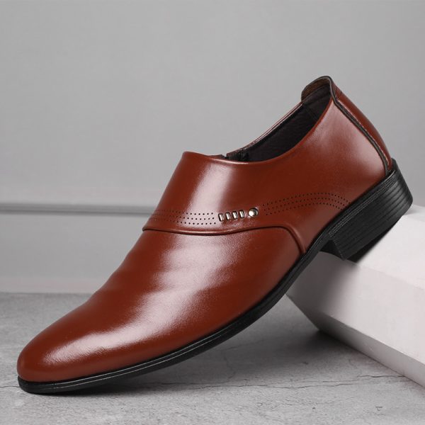 Casual pointed toe shoes men leather shoes men - Image 4