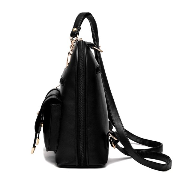 Female bag fashion PU leather dual-use backpack - Image 2