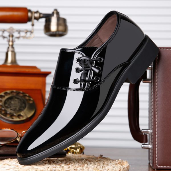 Trending Italian Patent Leather Shoes For Men Business Shoe Lace Up Oxfords Plus Size Male Wedding Party Shoes Men Black Leather - Image 6