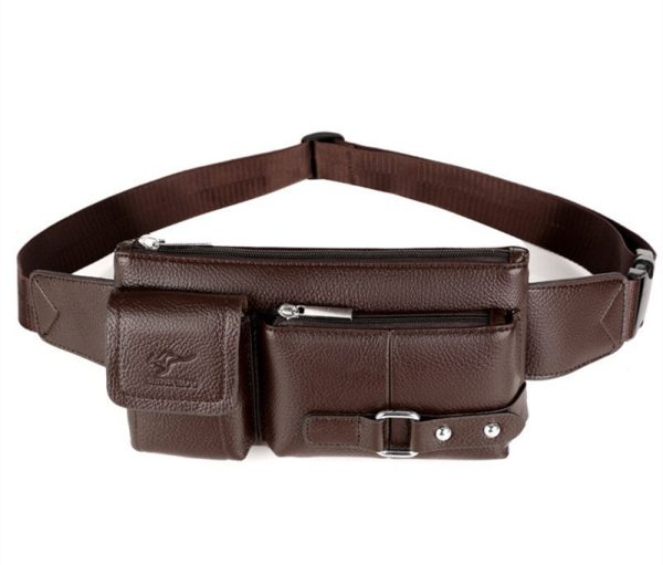 Luxury Brand Waist Bag Men Leather Fanny Pack Chest Bag Male Casual Belt Bags Sling Crossbody Bum Bag Belly Waist Packs Heuptas - Image 3