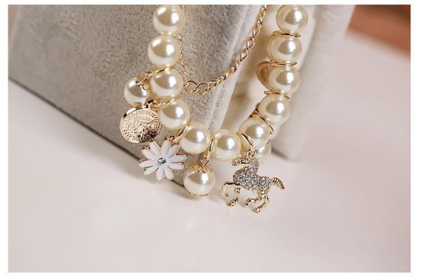 Pearl Flower Bracelet Jewelry - Image 5