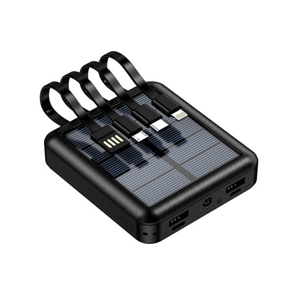 Mini Portable Power Bank With Solar Cable - Image 6