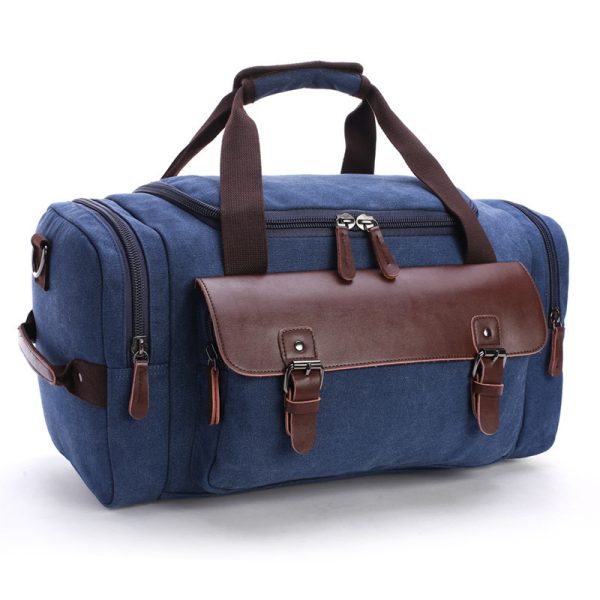 Travel bag student shoulder slung hand bag large capacity travel canvas bag luggage bag - Image 6