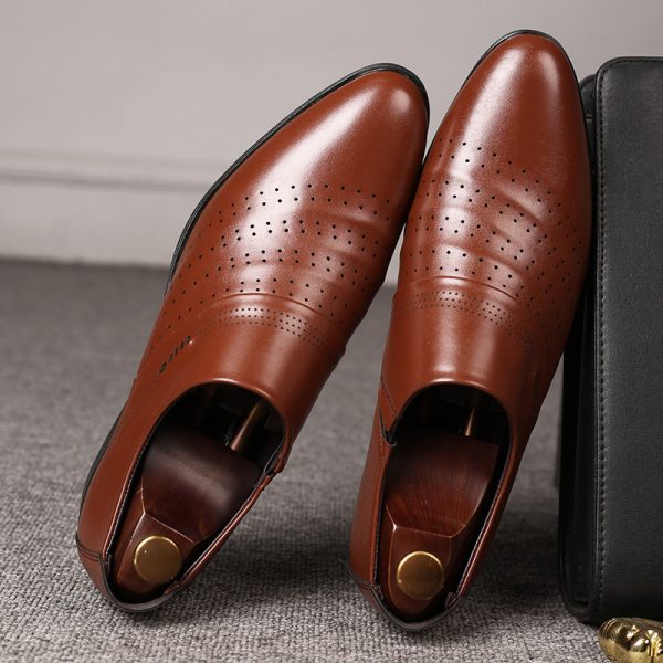 Casual pointed toe shoes men leather shoes men - Image 8