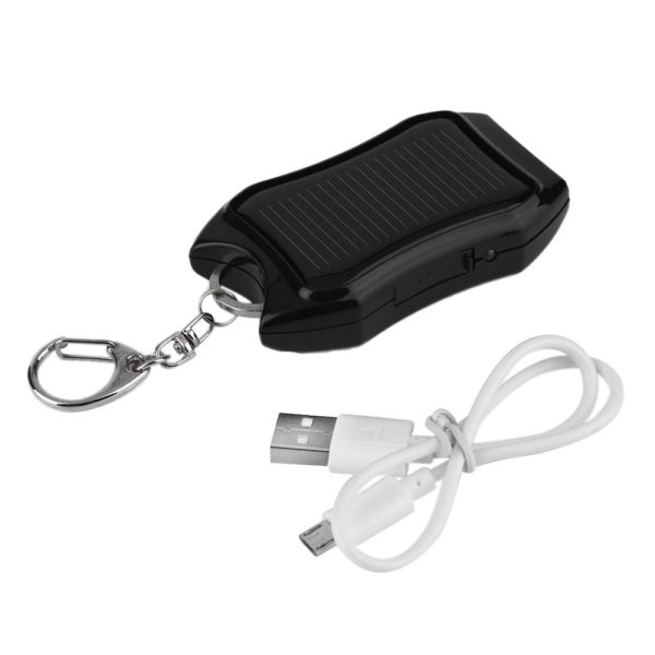 Solar Mobile Phone Power Bank  Flashlight Keychain Power - Image 2