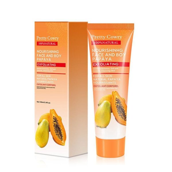 Cucumber Coconut Papaya Facial Exfoliating Gel Cream 100ml Body Cleansing - Image 3